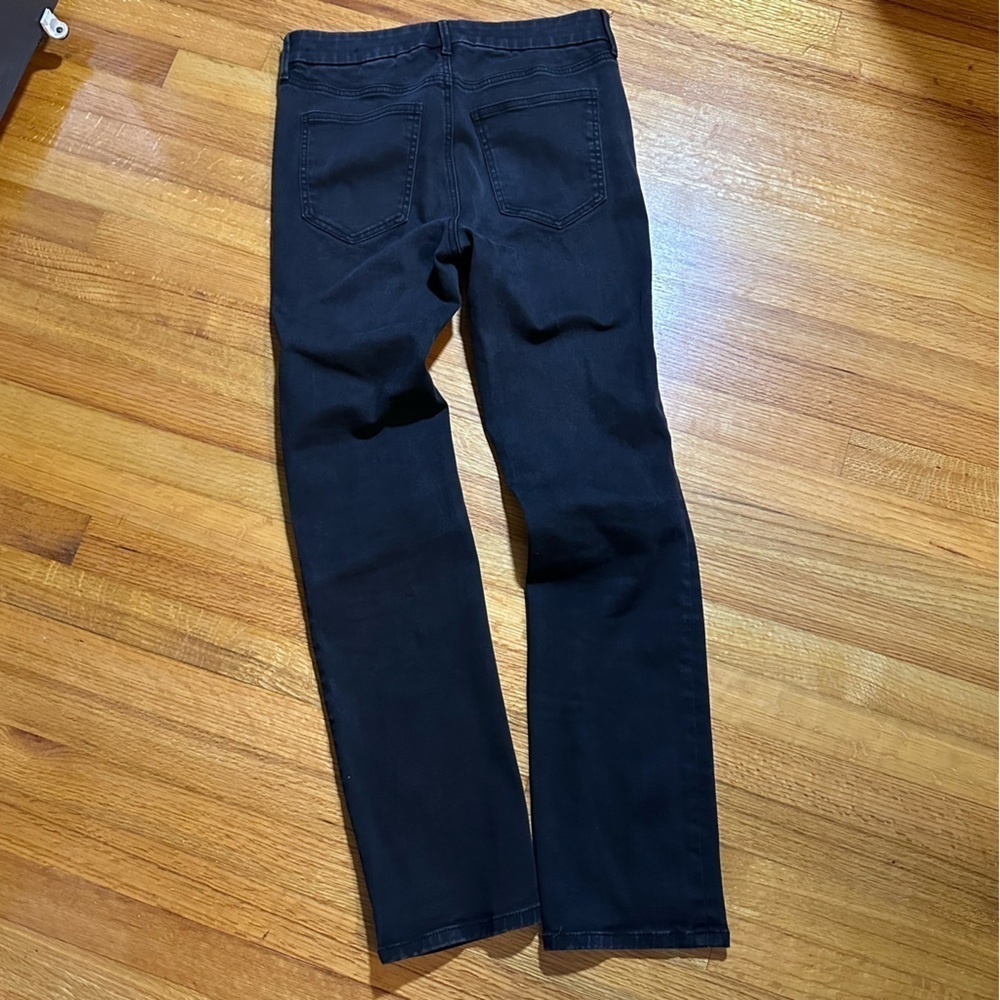 Ann Taylor Black Straight Jeans Classic Style size 8(b2